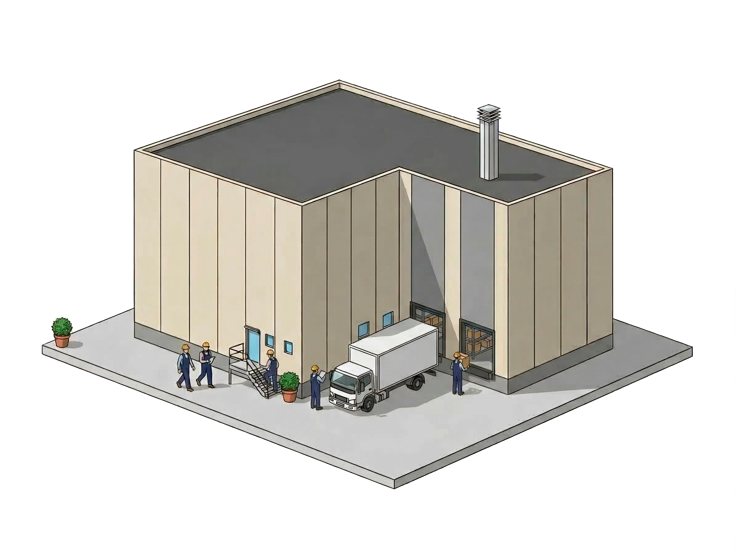 Nave industrial moderna en Galicia